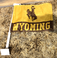 Wyoming Car Flag