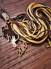 Souvenir 2020 Tassel with Bucking Horse Charm