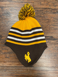 Logofit® Toddler Striped Bucking Horse Pom Beanie