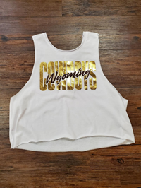 Zoozatz® Ladies Foil Wyoming Cowboys Tank