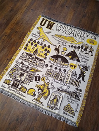 Julia Gash UW Collage Tapestry Blanket