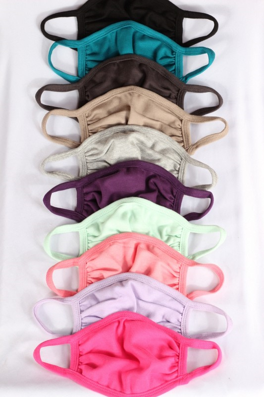 Youth Assorted Colors Cotton Mask (SKU 140982841325)