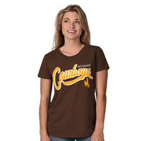 GIII® Ladies Wyoming Cowboys Script Tee