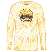 USCAPE® Spiral Tie Dye Wyoming Long Sleeve Tee