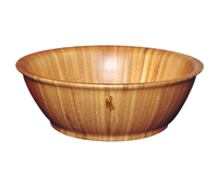 Flared Bucking Horse Bamboo Bowl