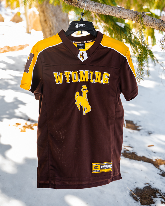 Colosseum® Toddler Wyoming Cowboys with Bucking Horse Football Jersey (SKU 141164831178)