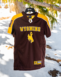 Colosseum® Youth Wyoming Cowboys with Bucking Horse Football Jersey