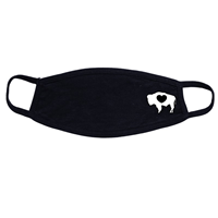 Ouray® Flat Cotton Buffalo Heart Mask