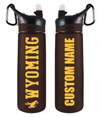Personalized Frosted Wyoming Sport Bottle - brown (SKU: 141178171557) Personalized Frosted Wyoming Sport Bottle - brown