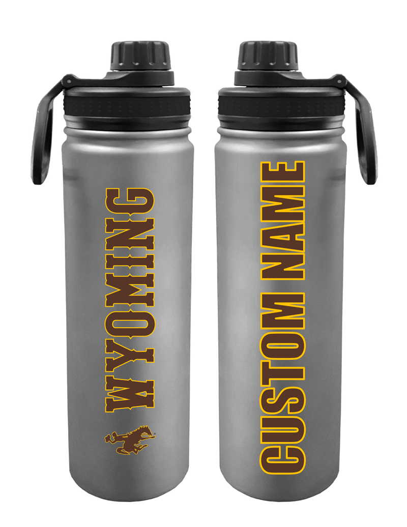 Personalized Stainless Steel Wyoming Sport Bottle (SKU 141178551557)