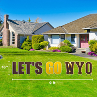 CDI® Lawn Sign Let's Go Wyo Individual Letters