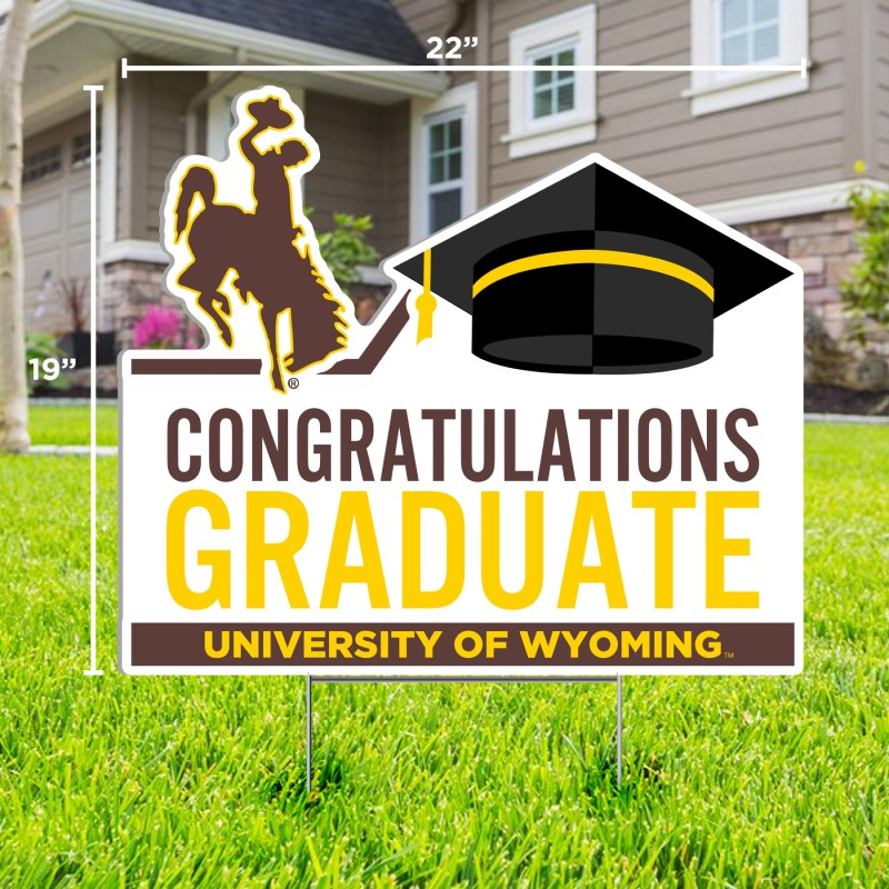 CDI® Lawn Sign Congratulations Graduate University of Wyoming (SKU 141206951328)