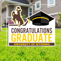 CDI® Lawn Sign Congratulations Graduate University of Wyoming