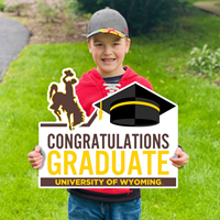 CDI® Lawn Sign Congratulations Graduate University of Wyoming