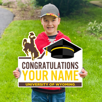 CDI® Lawn Sign Congratulations Custom Name of Class Year University of Wyoming