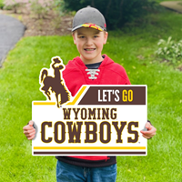 CDI® Lawn Sign Let's Go Wyoming Cowboys