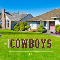 CDI® Lawn Sign Cowboys Individual Letters