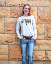 Champion® Ladies University of Wyoming Long Sleeve Tee