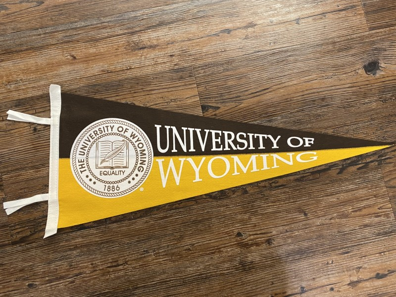 University of Wyoming Split Color Seal Pennant (SKU 141382871513)