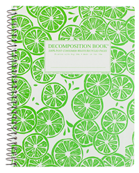 Coilbound Decomposition Book Limes Lined