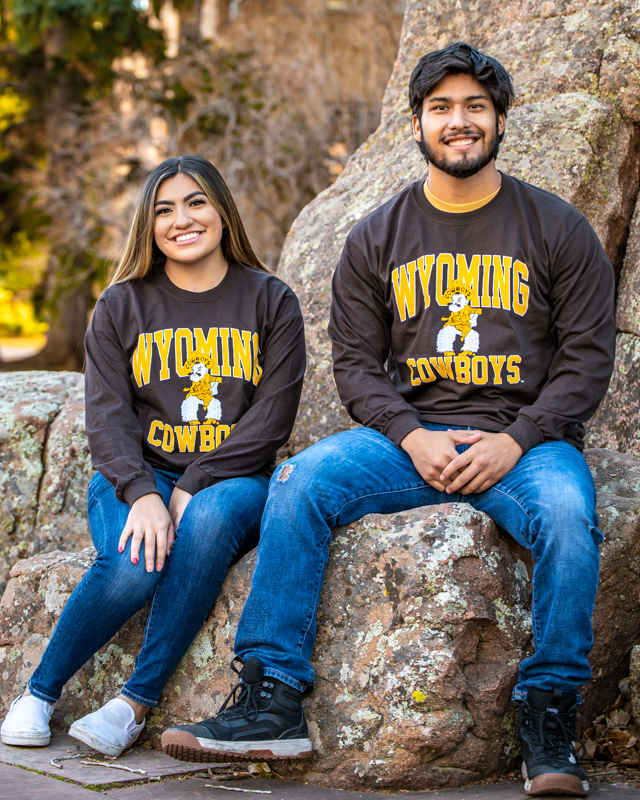 Custom Mens Wyoming Cowboys Apparel Vintage Distressed Pistol Pete Premium  T Hoodie & Jogger Set By Cm-arts - Artistshot