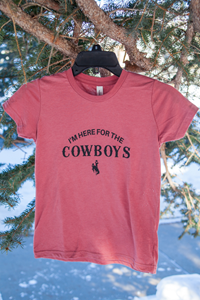 Youth I'm Here For The Cowboys Tee