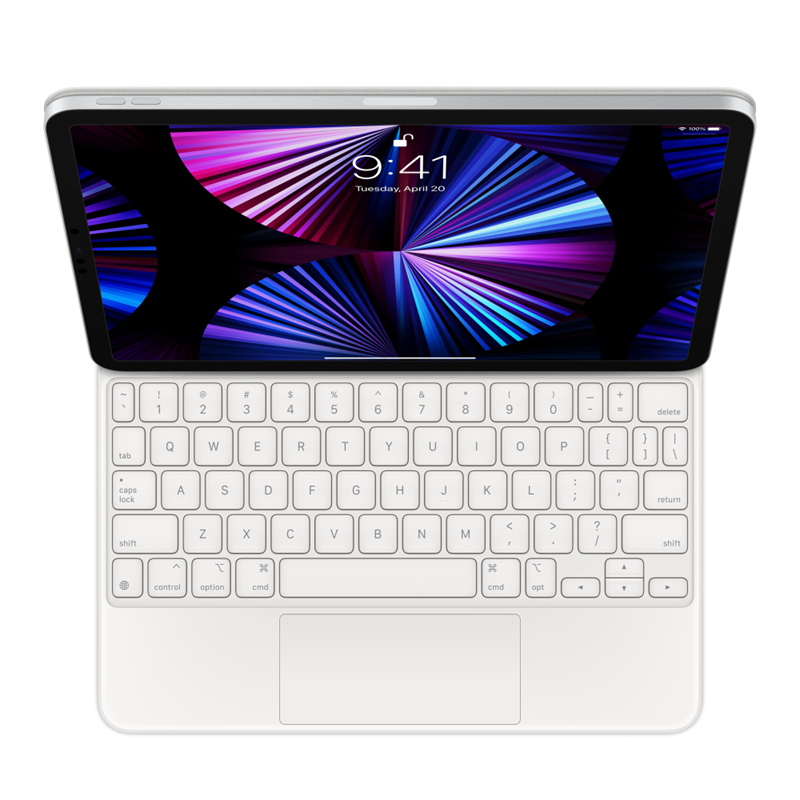 Apple® Magic Keyboard (for iPad Air (4th & 5th Gen) & iPad Pro 11-inch) - White (SKU 141606151591)