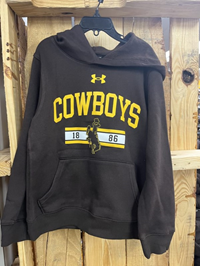 Under Armour® Youth Cowboys over 1886 Bucking Horse Fleece Hoodie