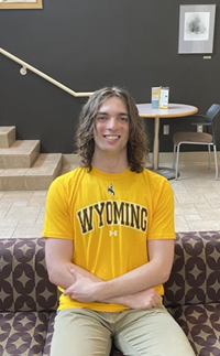 Under Armour Wyoming Outline with Bucking Horse Tee