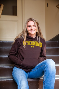 Under Armour® Ladies University of Wyoming All Day Fleece Hood