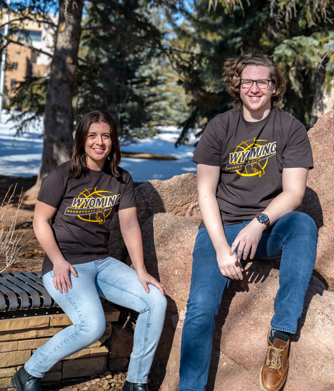 CI Sport® Wyoming Basketball Tee (SKU 141728541185) CI Sport® Wyoming Basketball Tee - main view