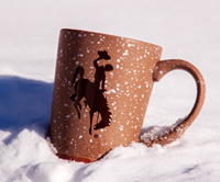 Nordic® 16 oz Bucking Horse Speckled Stoneware Mug
