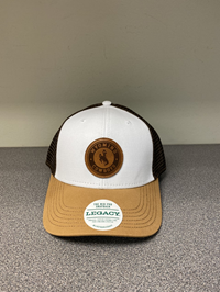 Legacy® Leather Wyoming Cowboys with Bucking Horse Patch Mesh Back Trucker Cap