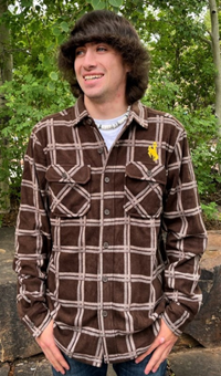 Antigua® Plaid Bucking Horse Button Down Shacket