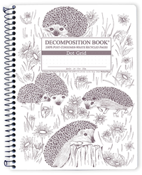 Coilbound Decomposition Book Hedgehogs Dot Grid - main view