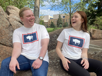 Champion® Wyoming Flag Tee