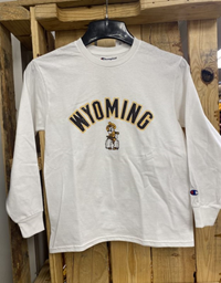 Champion® Youth Wyoming Arch with Pistol Pete Long Sleeve