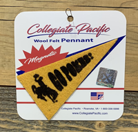 Collegiate Pacific® Mini Magnet Gold Bucking Horse Wyoming
