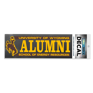 CDI Corp. Colorshock™ University of Wyoming Alumni School of Energy Resources Car Decal - main view