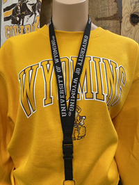 Spirit Products® University of Wyoming Black Lanyard