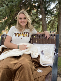 MV Sport® Sherpa Blanket with Embroidered Bucking Horse