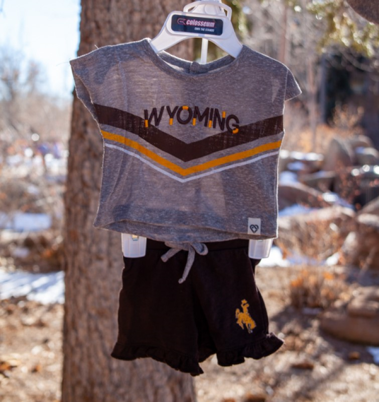 Colosseum® Girls Wyoming Tee with Ruffle Shorts Set (SKU 142078531177)