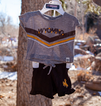 Colosseum® Girls Wyoming Tee with Ruffle Shorts Set