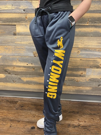 Champion® Bucking Horse Wyoming Over Cowboys Poly Fleece Sweatpants