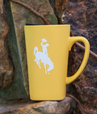 16 oz Bucking Horse Sunglow Ceramic Mug with Lid