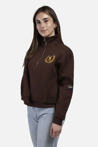 Hype and Vice® Ladies Bucking Horse over Wyoming Cropped 1/4 Zip
