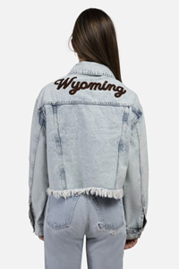 Hype and Vice® Ladies Denim Wyoming Back Jacket