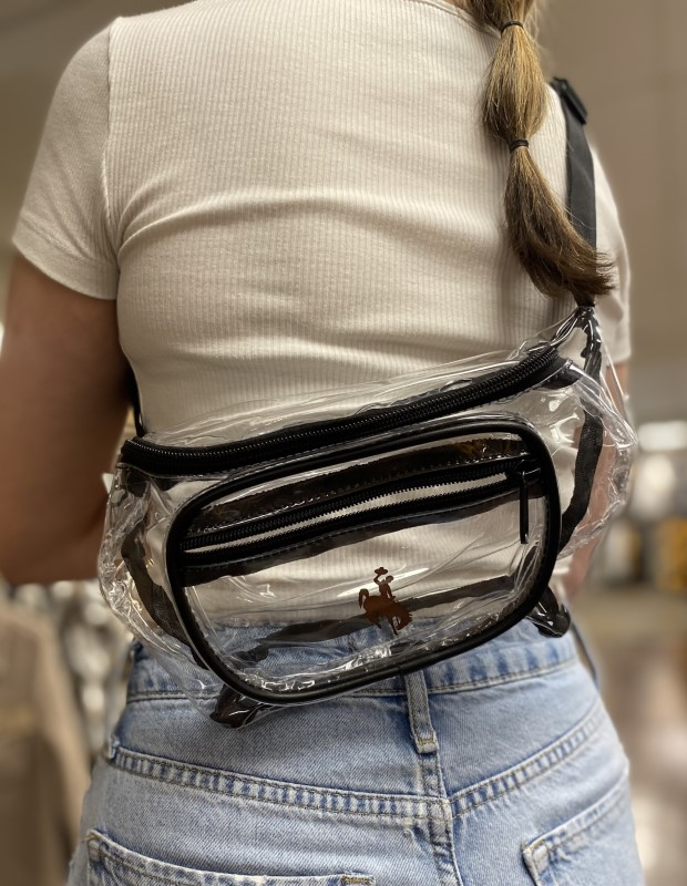 Clear Fanny Pack with Bucking Horse University Store