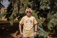Pride Rainbow over Wyoming Tee