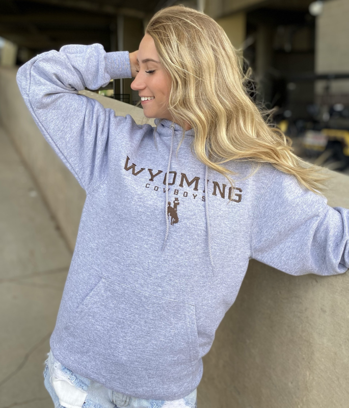 Champion® Powerblend Wyoming Cowboys Embriodered Hood (SKU 142552811167) Champion® Powerblend Wyoming Cowboys Embriodered Hood (SKU 142552811167)
